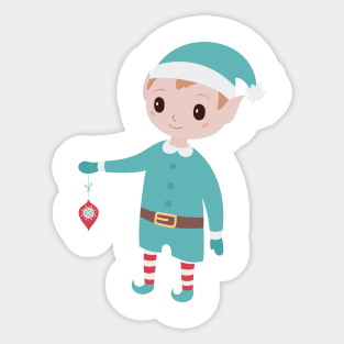 Christmas elf Sticker